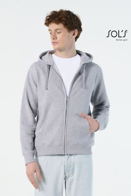 Sweat à capuche Spike pour homme à fermeture éclair intégrale avec poc