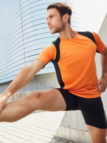T-shirt running uomo, traspirante