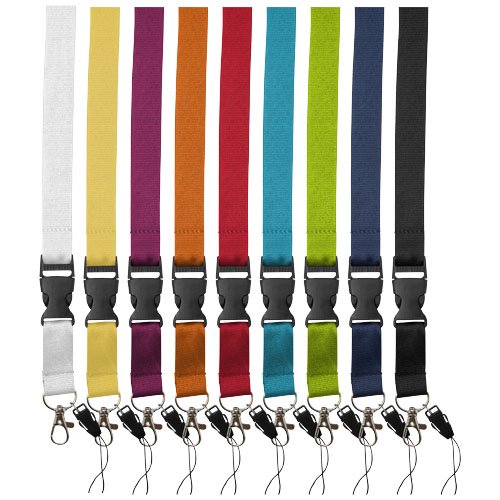 Lanyard Sagan multicolore porta cellulare con fibbia rimovibile