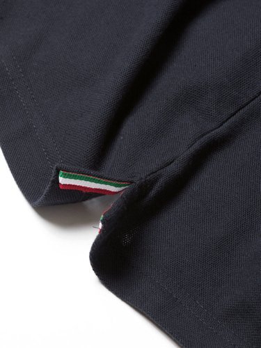 Polo Tricolor Italy B&C, 100% Baumwolle, Kurzarm, klassische Passform