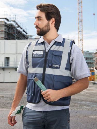 Gilet Berlin Executive alta visibilità, 100% poliestere