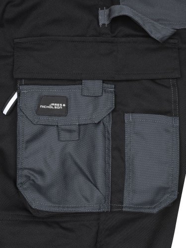 Pantaloni da lavoro James & Nicholson stretch rinforzati Cordura