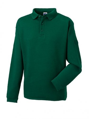 Felpa da lavoro con colletto Bottle Green
