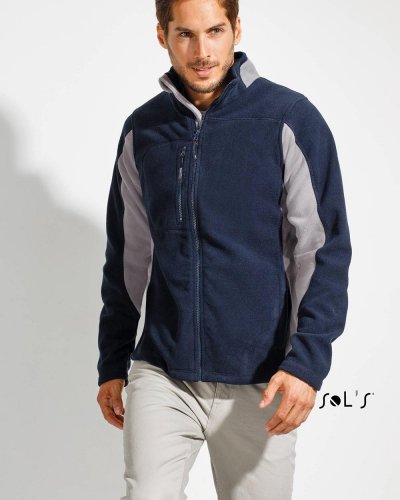 Giacca uomo bicolore in pile Nordic