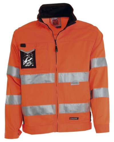 Giubbino alta visibilità con bande 3M Race Arancio/Blu