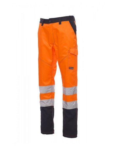 Pantalone Charter Alta Visibilità Arancio Fluo/Blu Nav