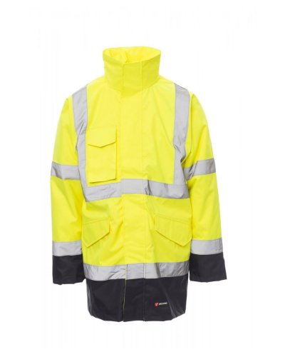 Parka Triplo Uso Alta Visibilità Dockyard Giallo Fluo/Blu Navy