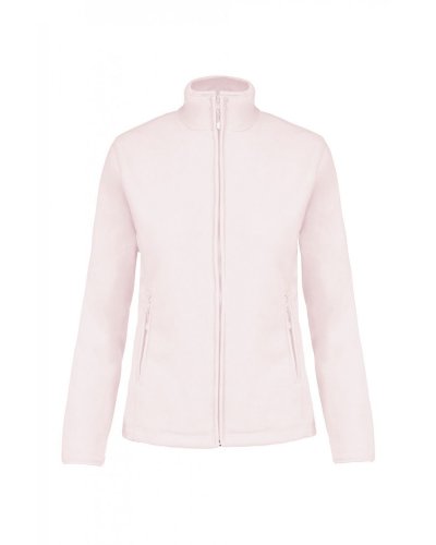 Giacca donna in micropile full zip Maureen Pale Pink