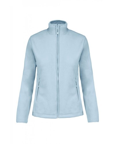 Giacca donna in micropile full zip Maureen Sky Blue