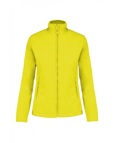 Giacca donna in micropile full zip Maureen Fluorescent Yellow