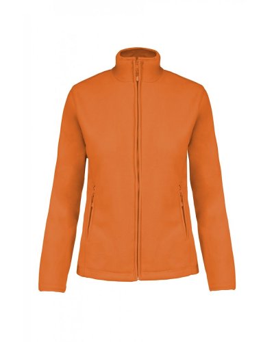 Giacca donna in micropile full zip Maureen Orange