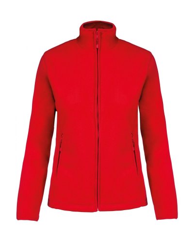 Giacca donna in micropile full zip Maureen Red