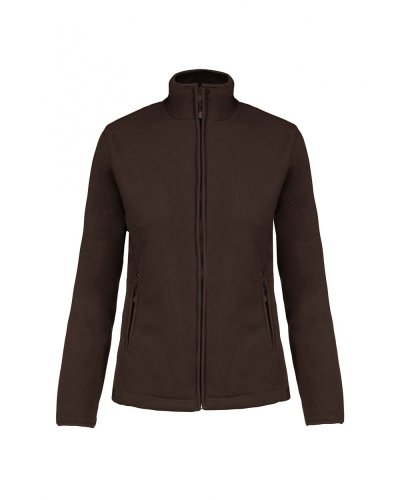 Giacca donna in micropile full zip Maureen Chocolate
