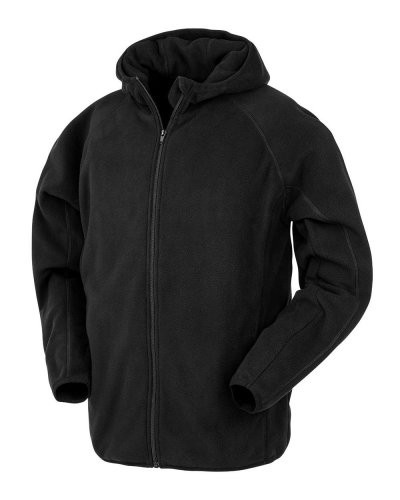 Giacca con cappuccio Micropile riciclato