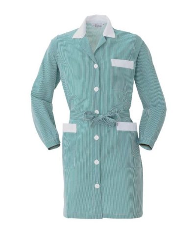Shedar vestaglia donna rigata Verde/bianco