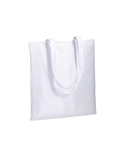 Shopper in policotone brillante Bianco