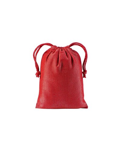 Sacchetto regalo in policotone brillante Rosso