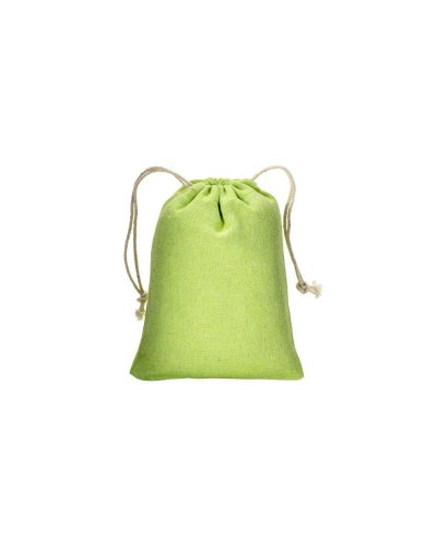 Sacchetto regalo in cotone riciclato Verde mela