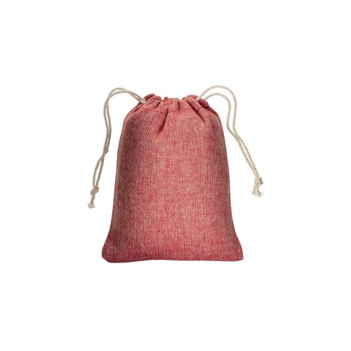 Sacchetto regalo in cotone riciclato Rosso