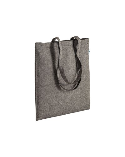 Shopper in cotone riciclato Nero