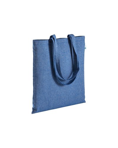Shopper in cotone riciclato Blu Royal