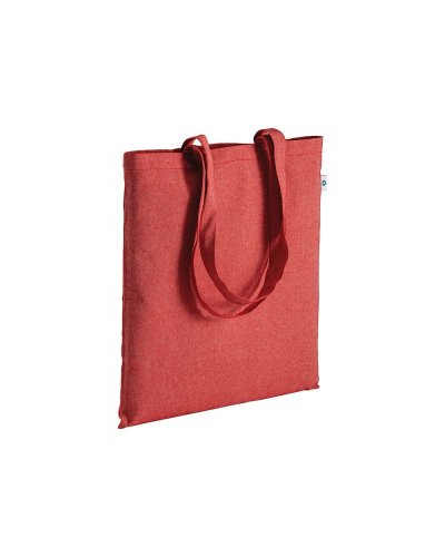 Shopper in cotone riciclato Rosso