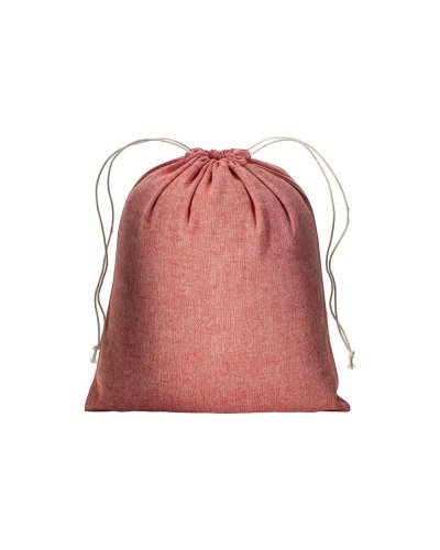 Sacchetto regalo in cotone riciclato Rosso