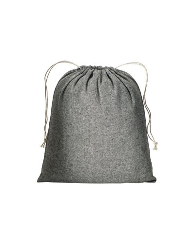 Sacchetto regalo in cotone riciclato Nero
