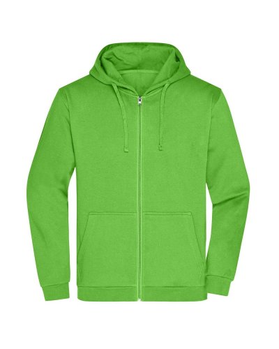 Promo Zip Hoody Men Lime Green