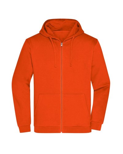Promo Zip Hoody Men Orange
