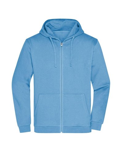 Promo Zip Hoody Men Sky Blue