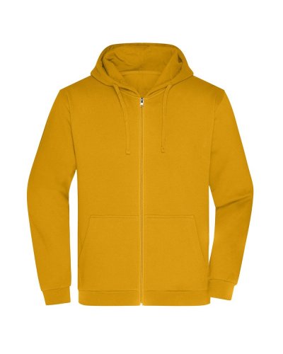 Promo Zip Hoody Men Gold Yellow