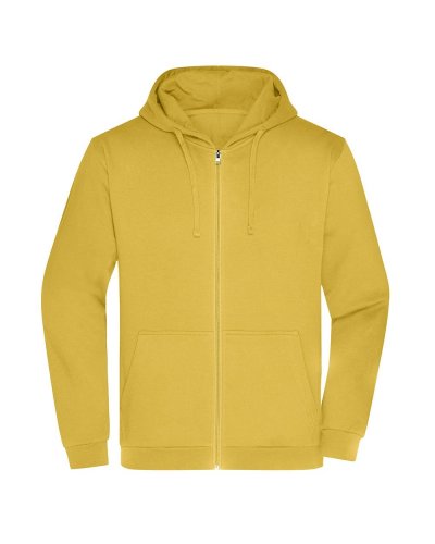 Promo Zip Hoody Men Yellow
