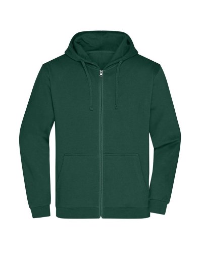 Promo Zip Hoody Men Dark Green