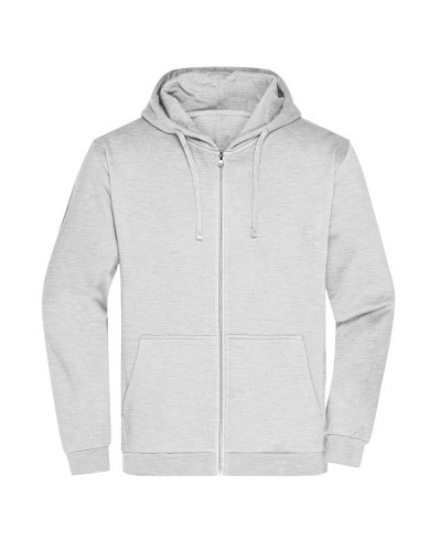 Promo Zip Hoody Men Ash