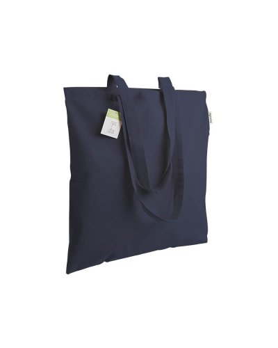 Shopper in cotone organico Blu scuro