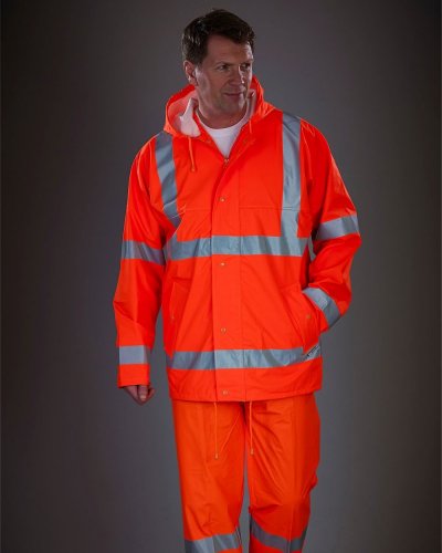 Giacca antipioggia traspirante Hi-Vis Soft Flex Hi-Vis-Orange