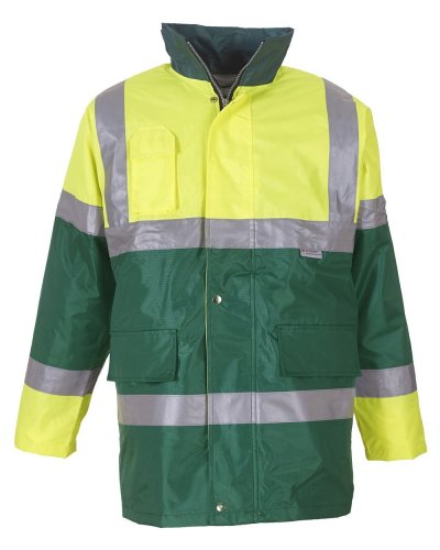 Giacca a contrasto alta visibilità Hi Vis Yellow / Green