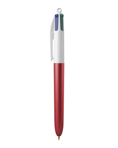 Penna 4 Colours Glacé Red Glace/White