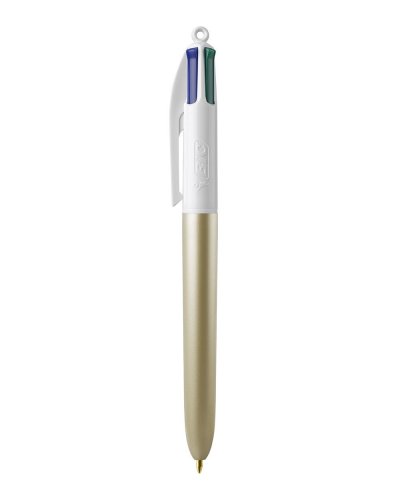 Penna 4 Colours Glacé with Lanyard Gold glace/White