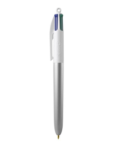 Penna 4 Colours Glacé with Lanyard Silver Glace White