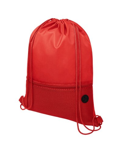 Zaino Oriole in mesh con cordoncino Rosso