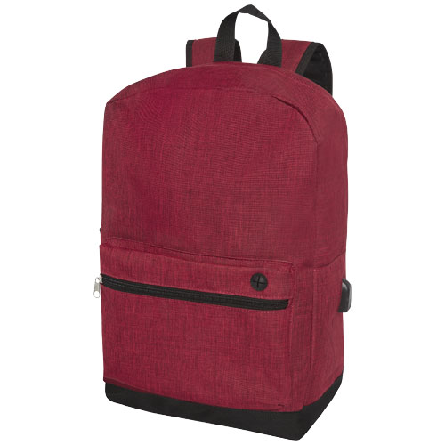Zaino business Hoss per computer portatile da 15,6 Heather dark red