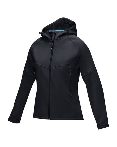 Giacca Coltan da donna in softshell riciclato Nero