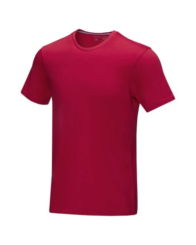 T-shirt Azurite a manica corta da uomo in tessuto organico Rosso