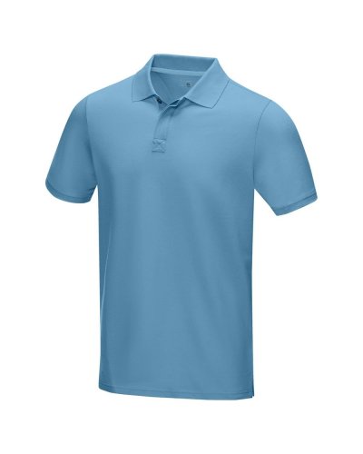 Polo Graphite a manica corta da uomo in tessuto organico Blu NXT