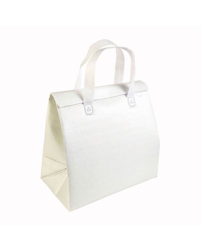 Borsa frigo multicolor in TNT laminato Bianco