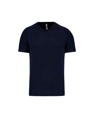 T-shirt uomo sportiva manica corta scollo a V Sporty Navy
