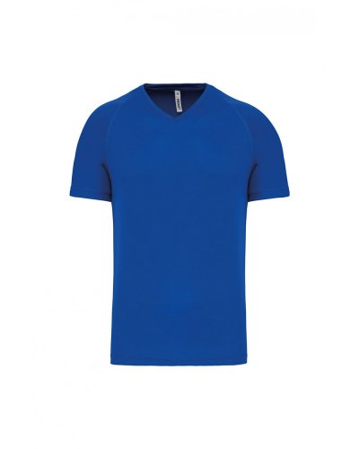 T-shirt uomo sportiva manica corta scollo a V Sporty Royal Blue