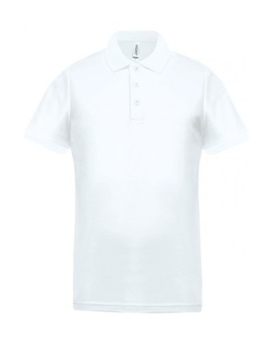 Polo piqué uomo performance White